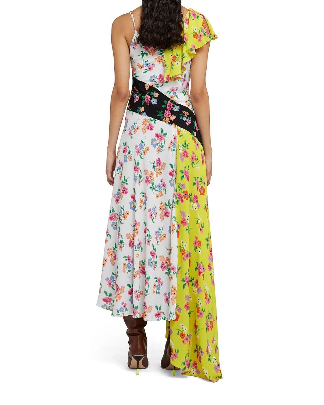 MSGM Multicolor Floral Dress