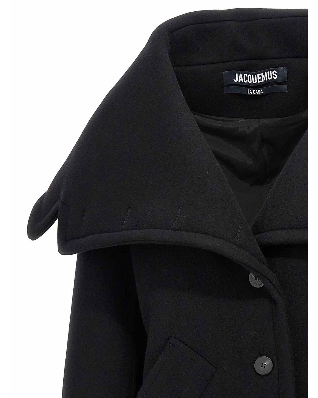 Jacquemus Black Le Caban Caruso' Coat