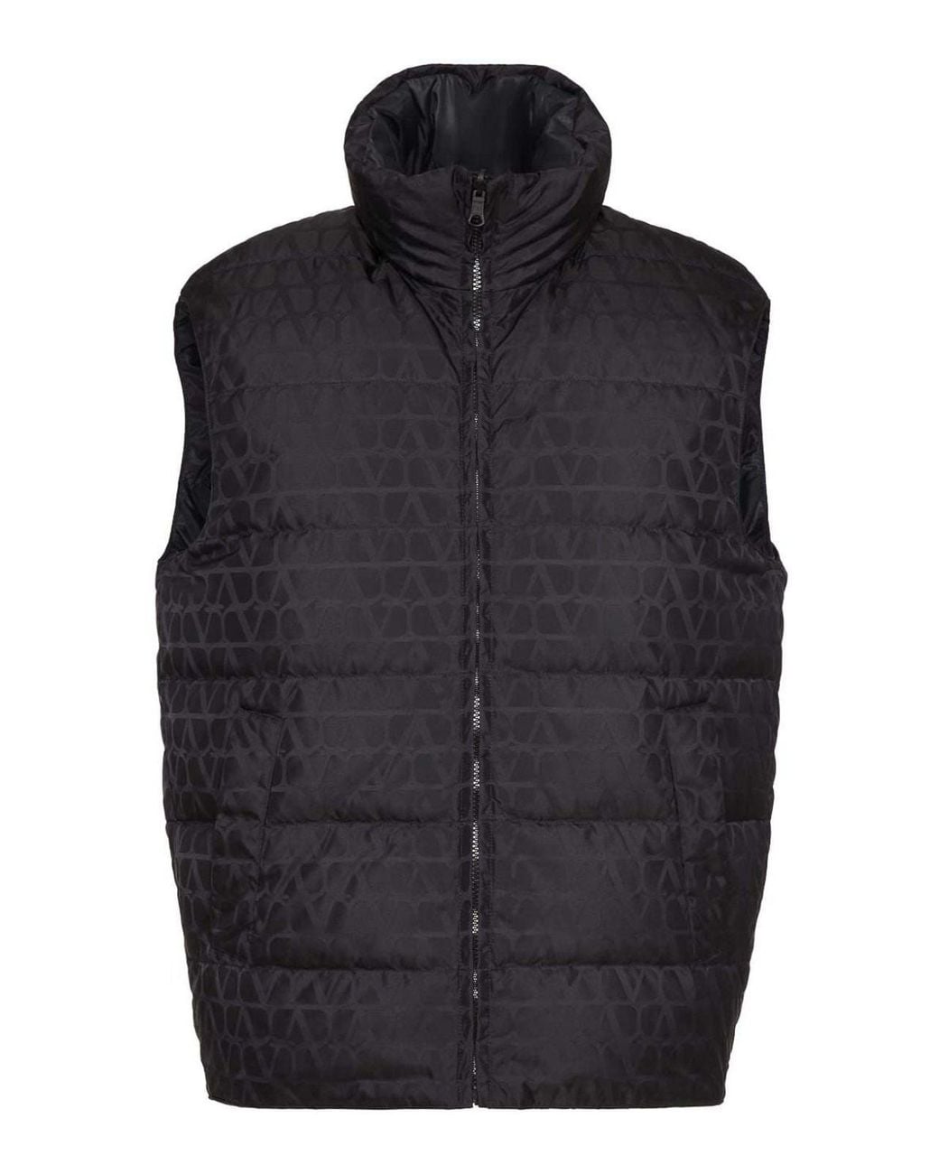 Valentino Garavani Blue Toile Iconographe Padded Gilet for men