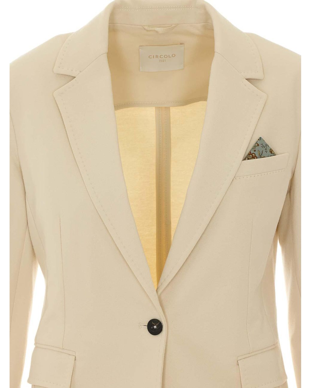 Circolo 1901 Natural Single Breasted Jacket