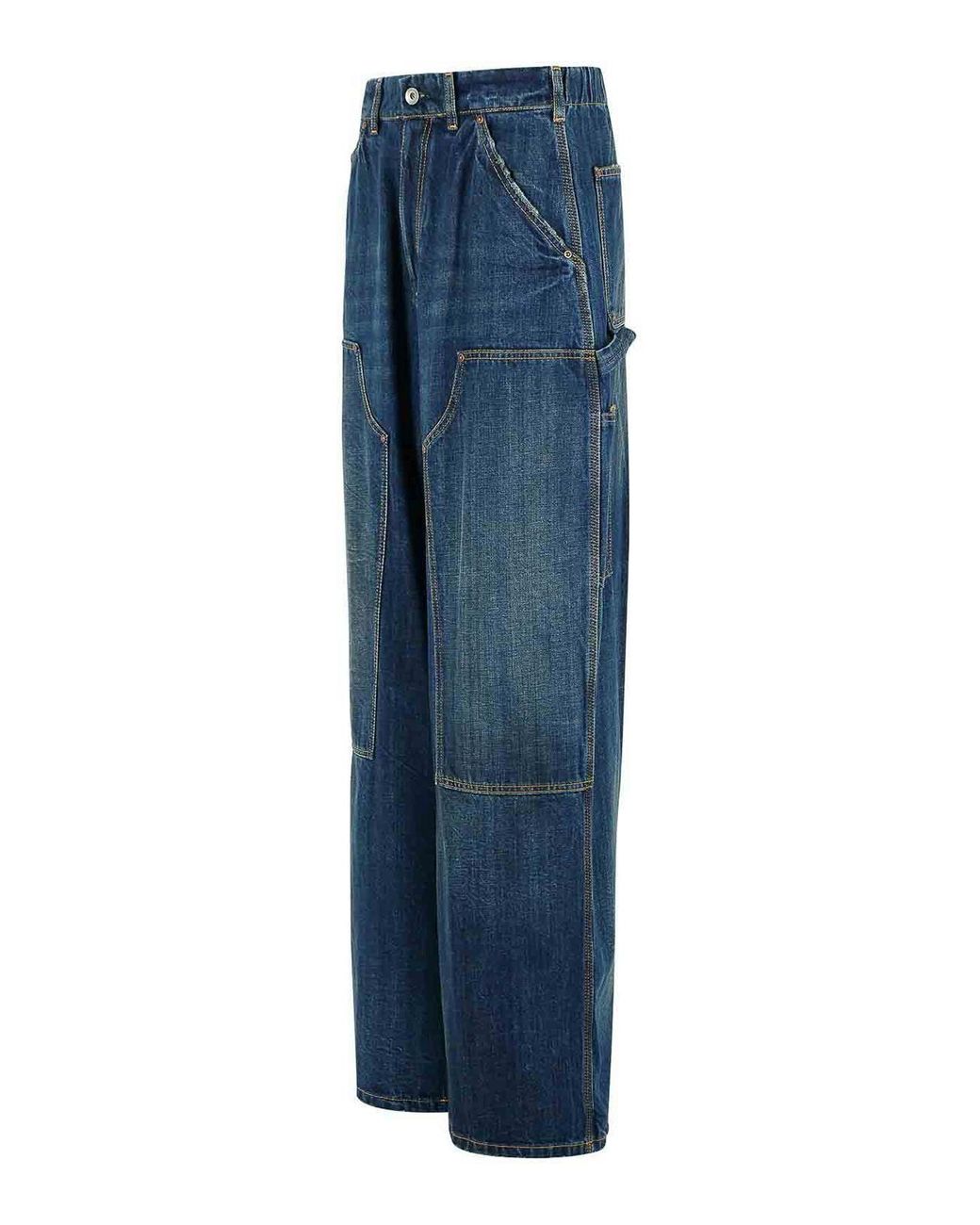 Maison Margiela Blue Carpenter Cotton Jeans