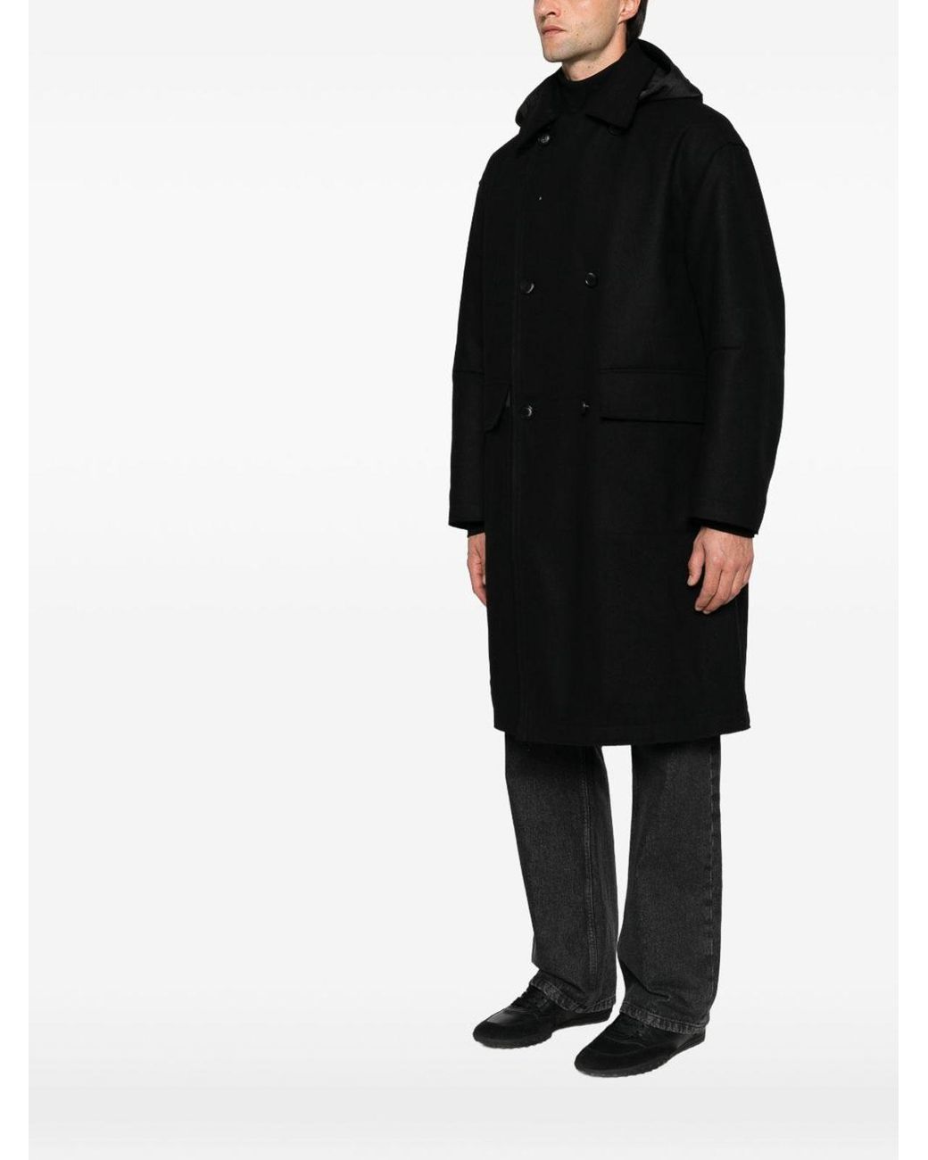 DUNO Black Coat for men
