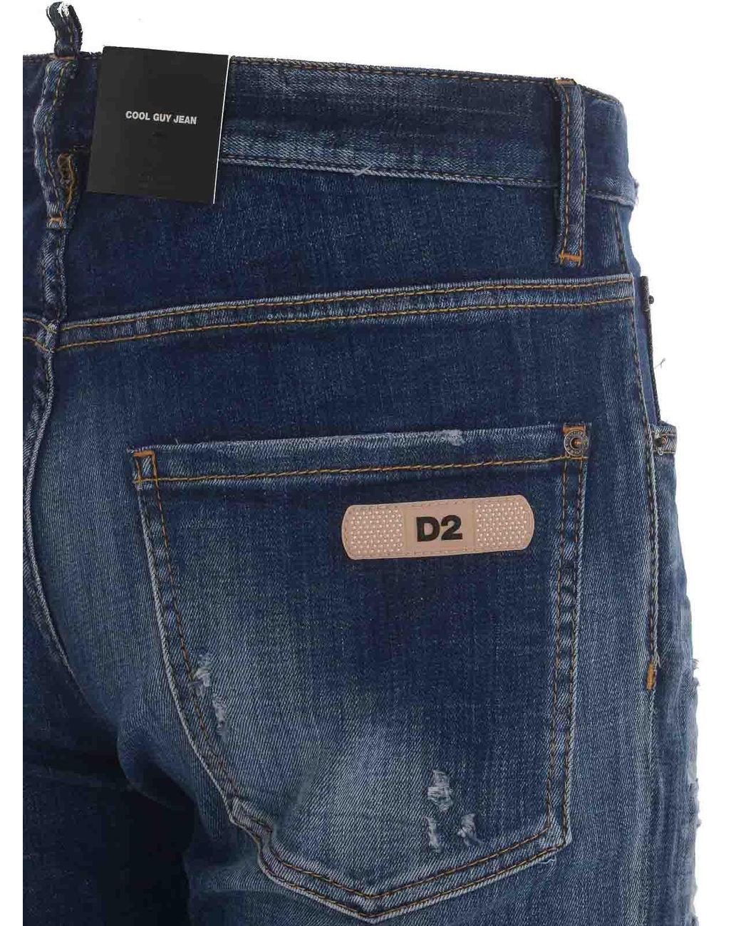 DSquared² Blue Straight Leg Jeans for men