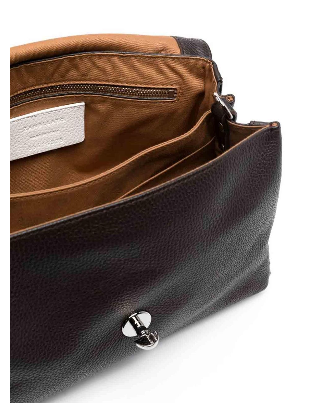 Zanellato Black Postina S Daily Leather Handbag