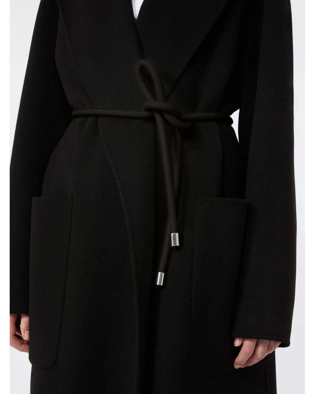 Sportmax Black Fang Coat