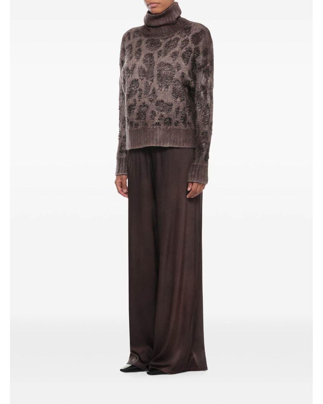 Avant Toi Brown Cashmere Turtle-Neck Jumper
