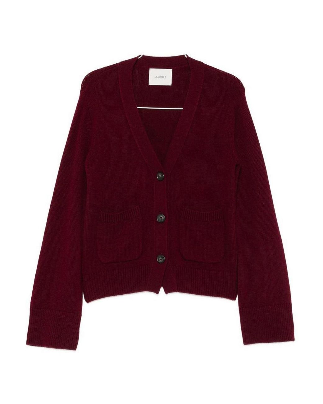 Lisa Yang Red Danni Cashmere Cardigan