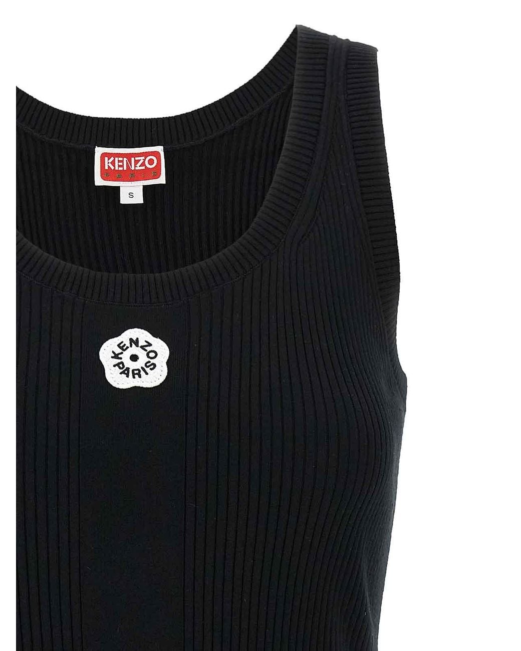 KENZO Black Sleeveless Tops
