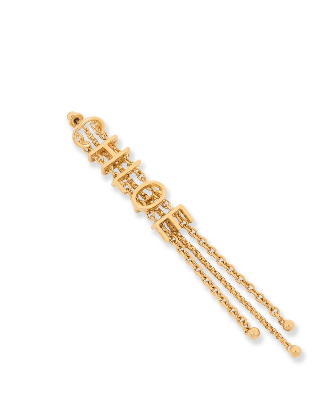 Chloé White Mini Belt Earrings