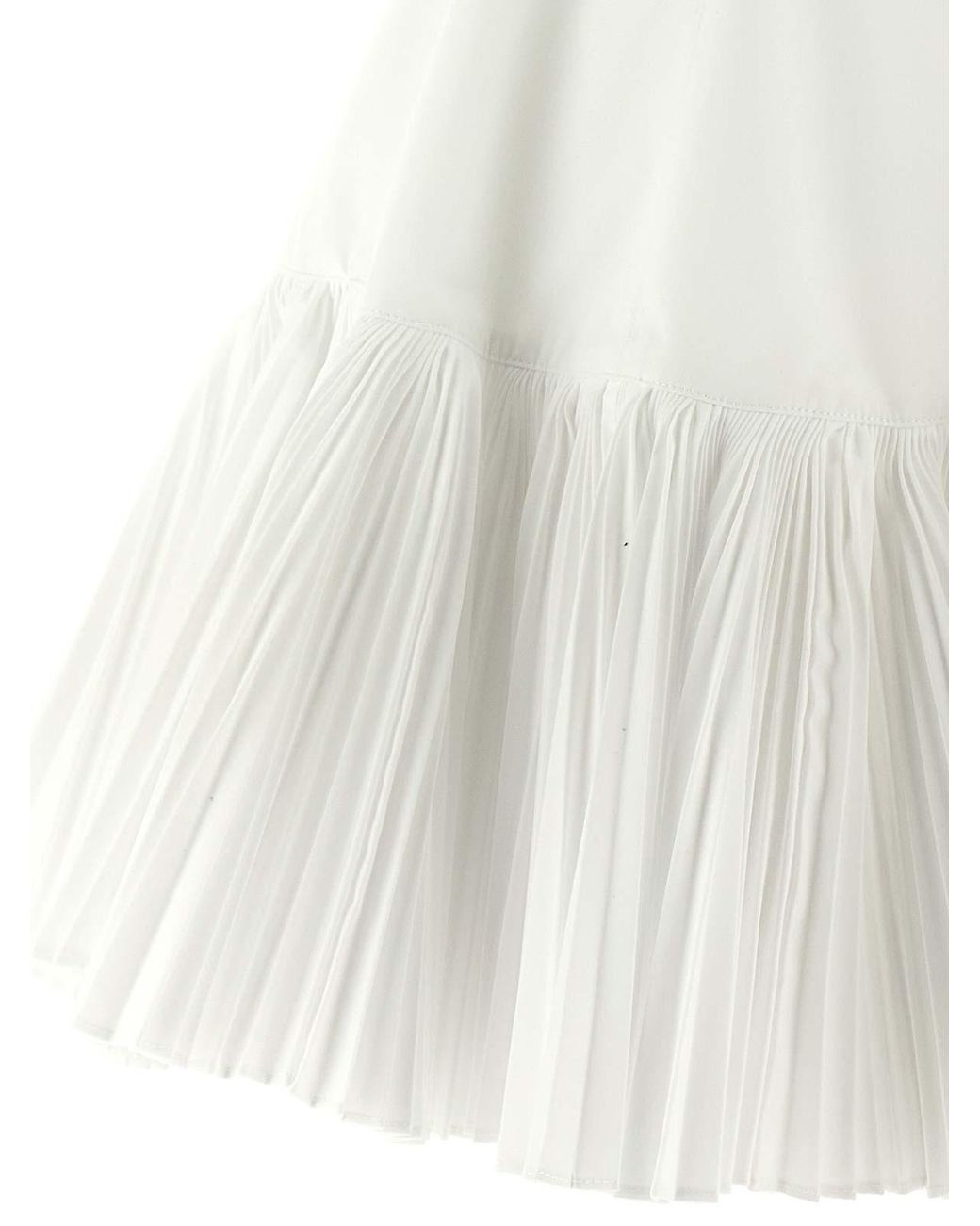 Giovanni bedin White Pleated Dress