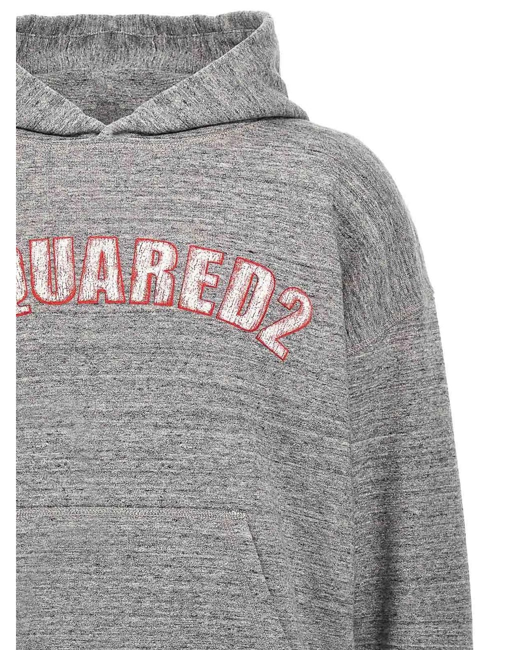 DSquared² Gray Nyc Fit Hoodie for men