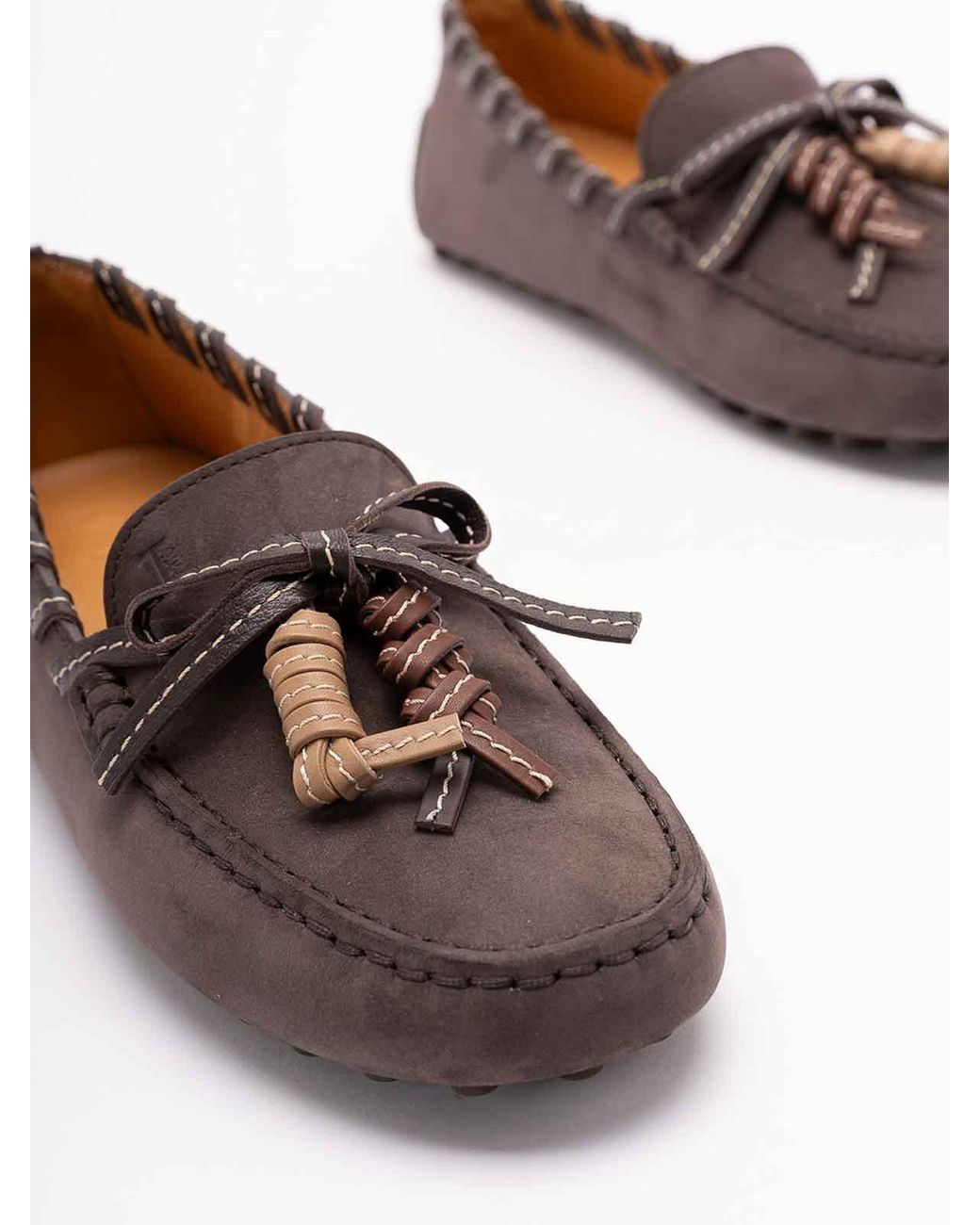 Tod's Brown Glove Gommino Loafers