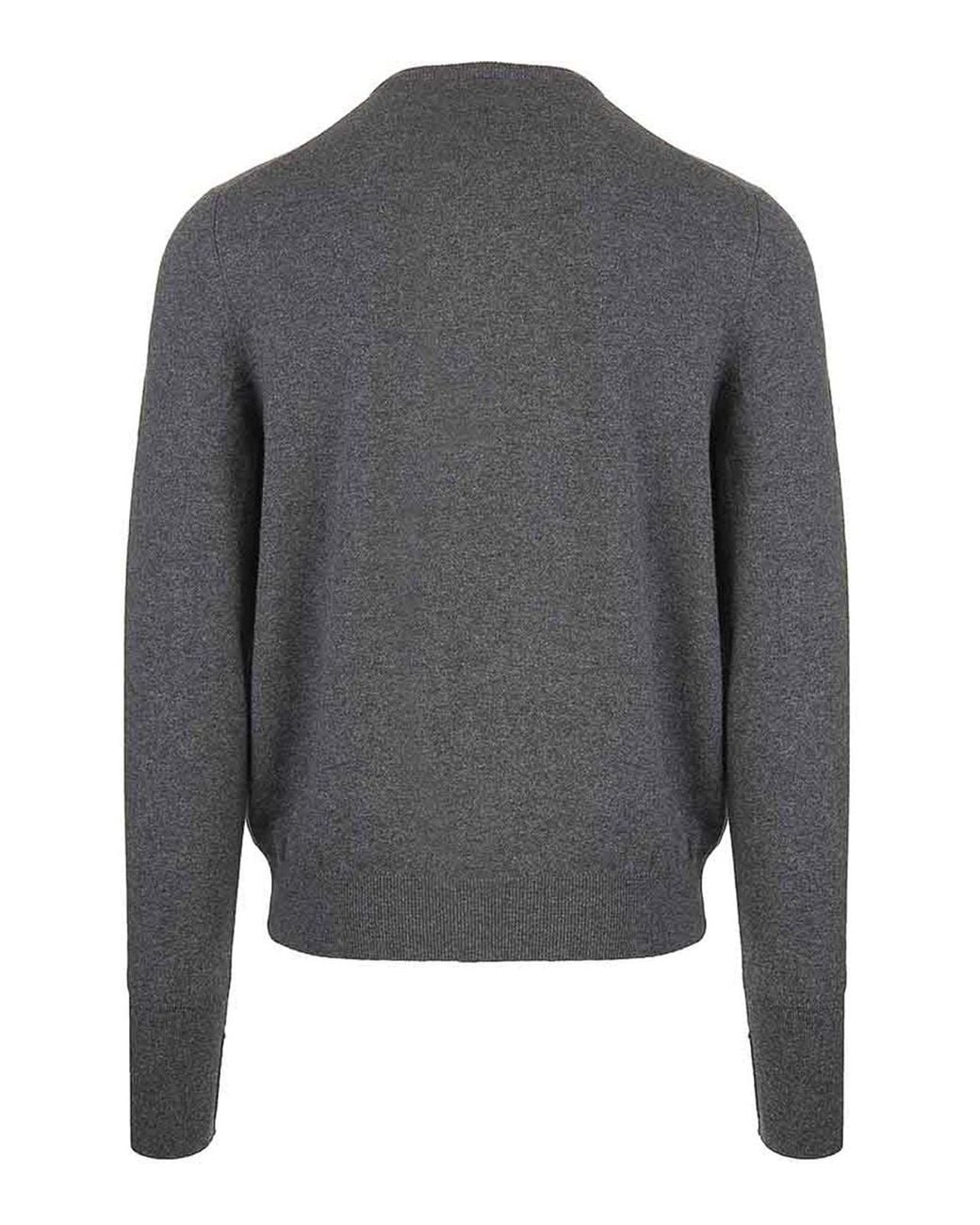 Pull Col Rond Fedeli pour homme en coloris Gray