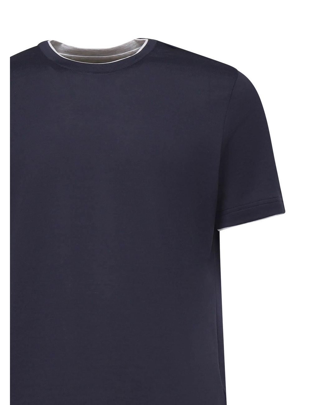 Eleventy Blue Cotton T-Shirt for men