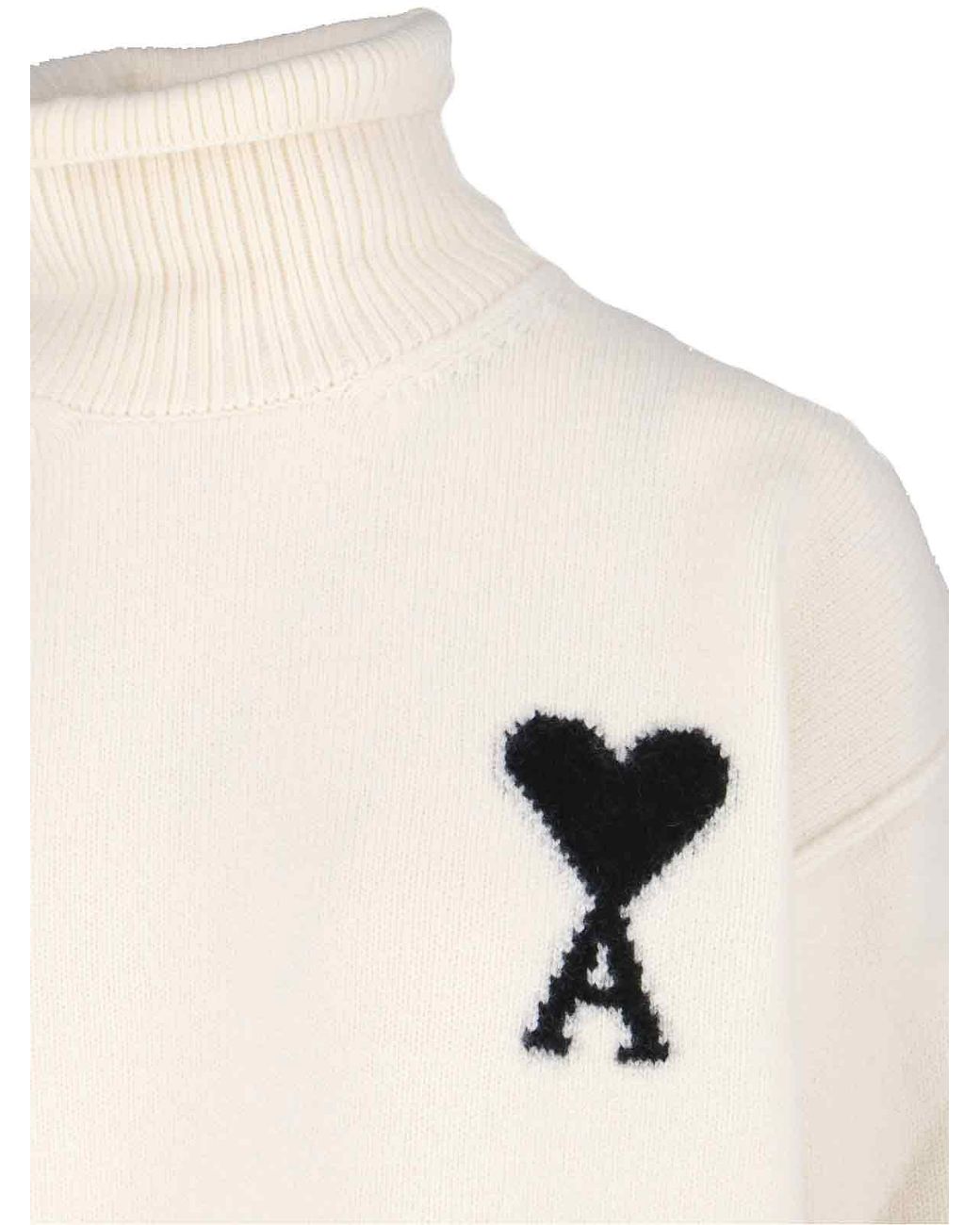 AMI Natural Logo Sweater