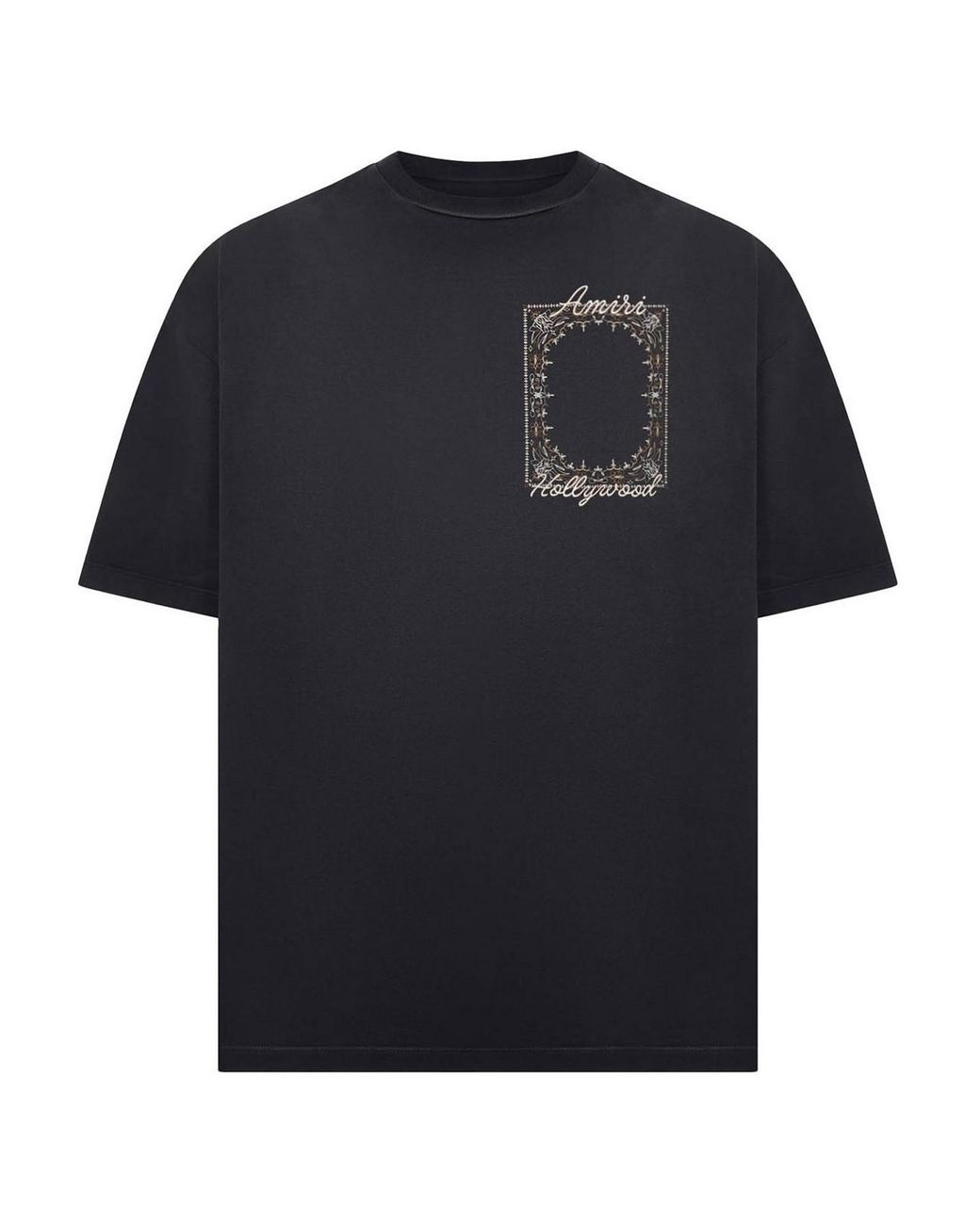Amiri Black Ma Quad Bandana Tee for men