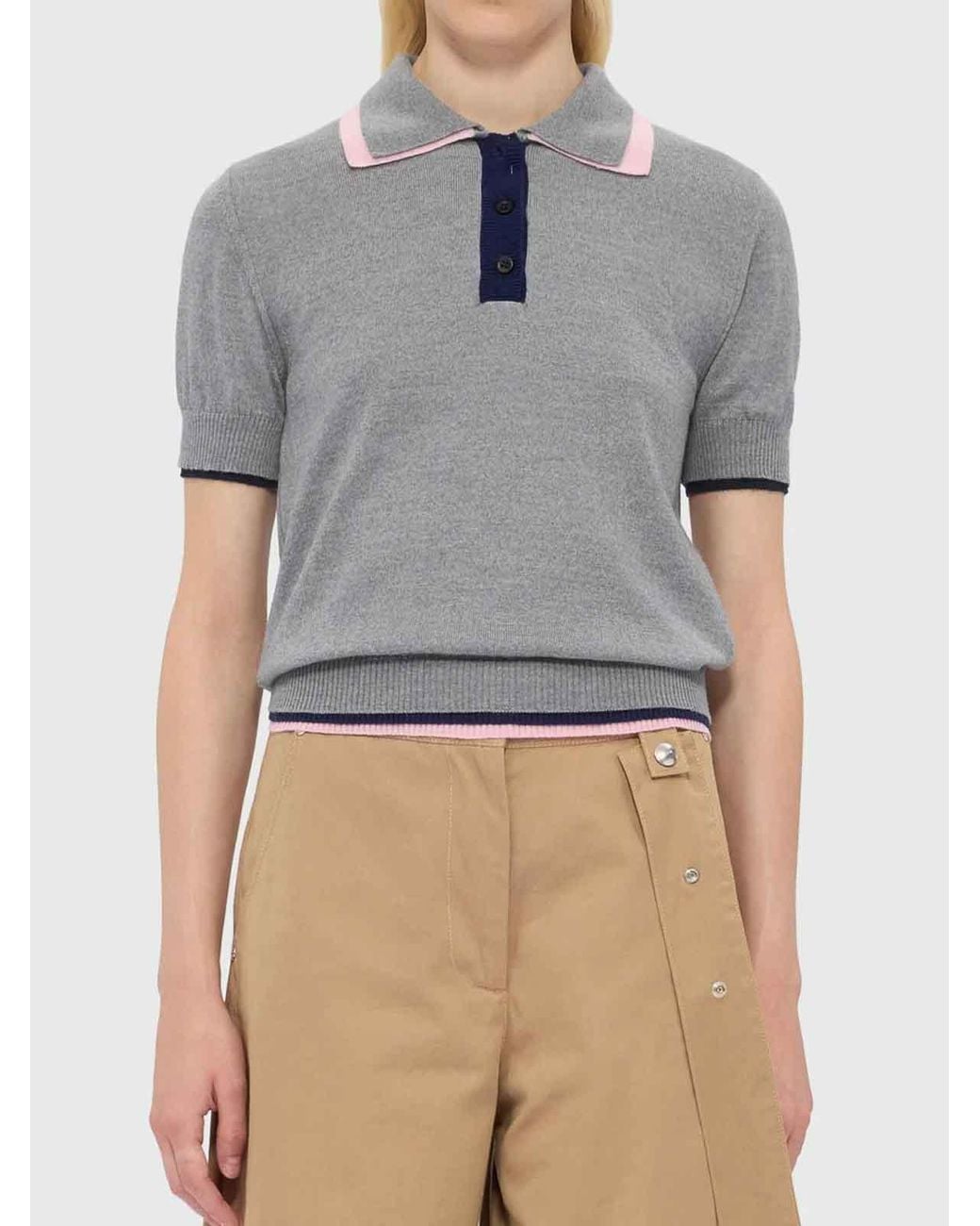 MSGM Gray Polo