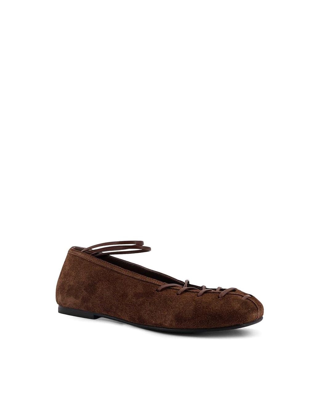 Alohas Brown Bumi Suede Ballerinas