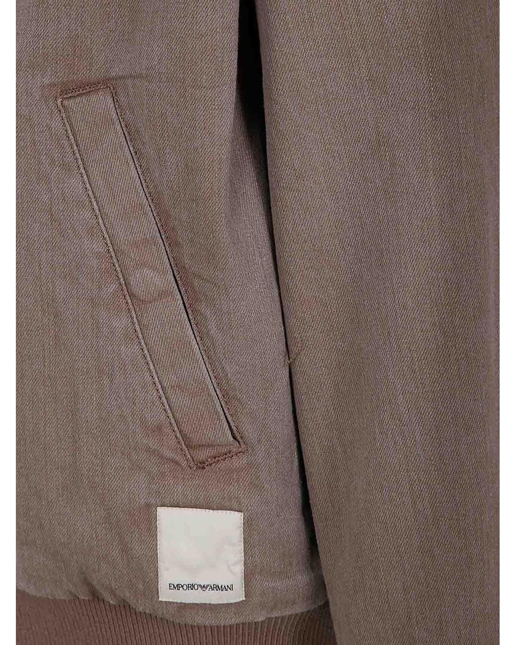 Emporio Armani Brown Blouson Jacket for men