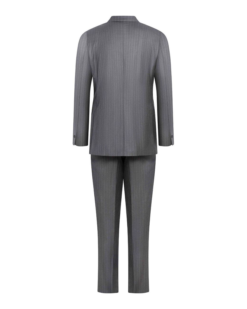 Franzese Collection Gray Pinstriped Ing Loro Australis Suit for men