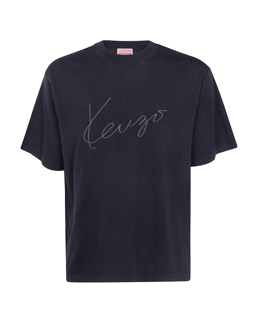 KENZO Blue Signature T-Shirt for men