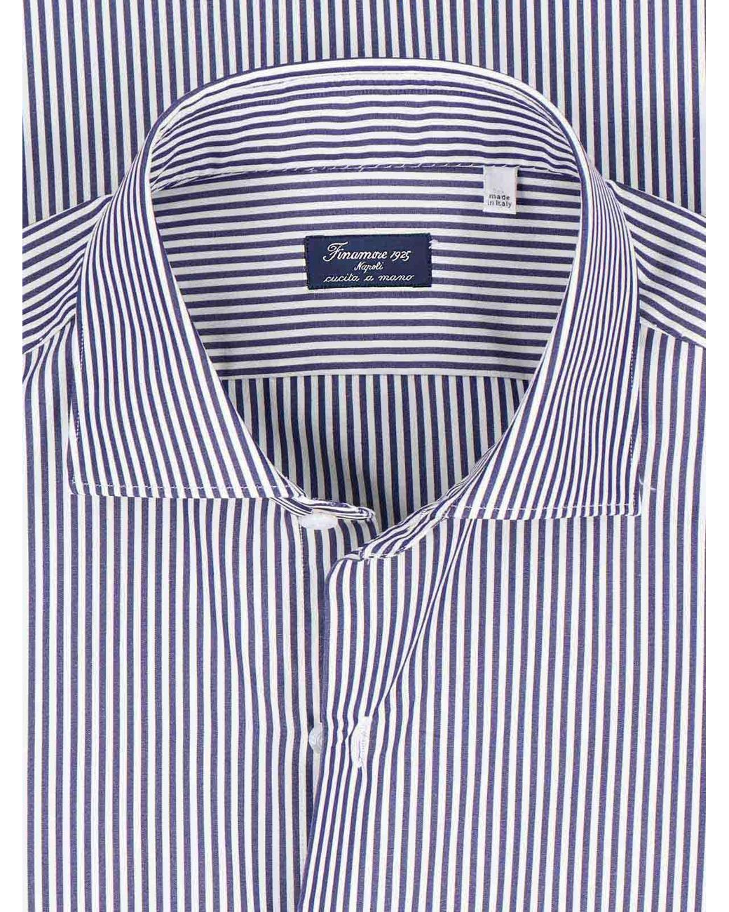 Finamore 1925 Blue Shirt for men