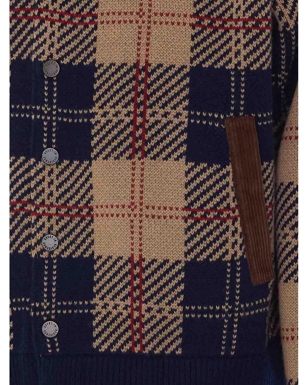 Guest In Residence Blue Tartan Bomber for men