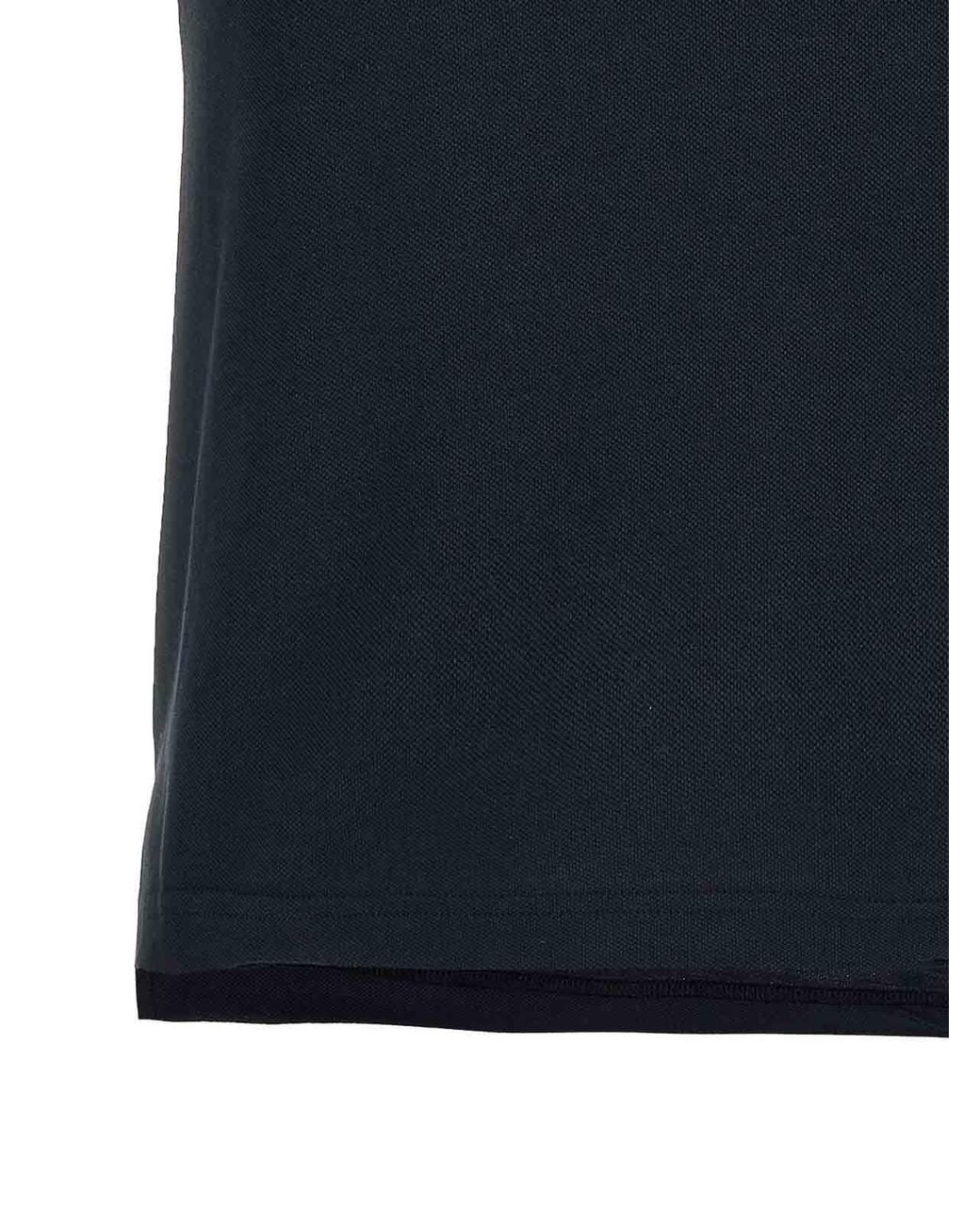 Balenciaga Black Logo Embroidery Polo Shirt