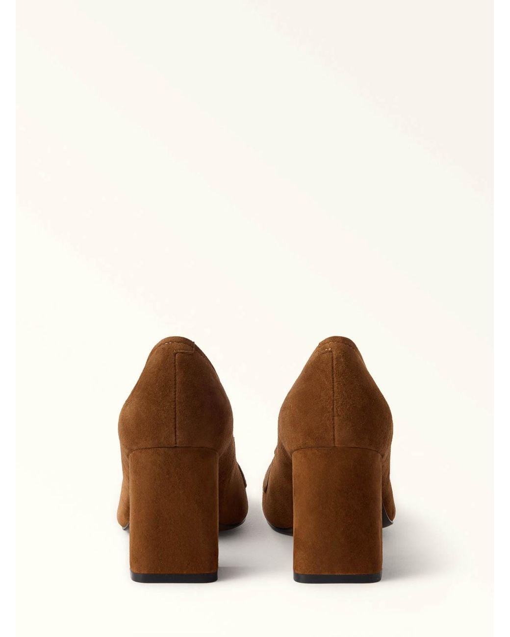 Furla Brown Solid Moca-Pump