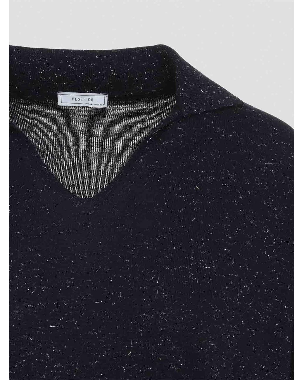 Peserico Blue Lurex Polo