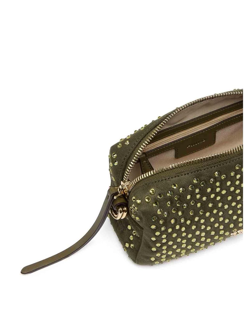 Pinko Metallic Bowling Tasche