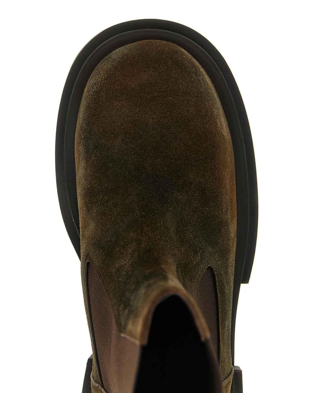 Rick Owens Brown Beatle Bogun Ankle Boots