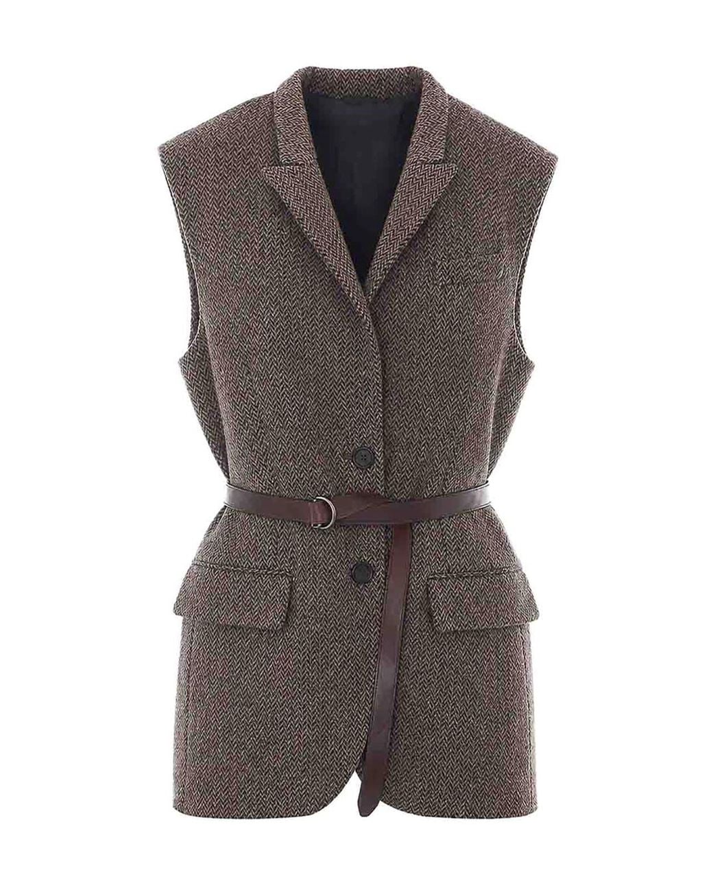Brunello Cucinelli Brown Vest