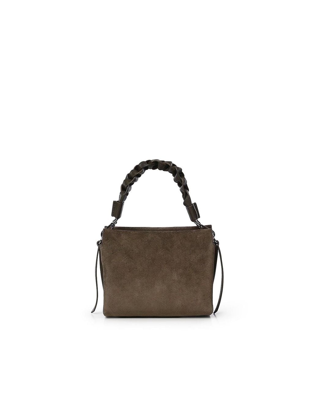 Coccinelle Brown Small Boheme Suede And Leather Bag