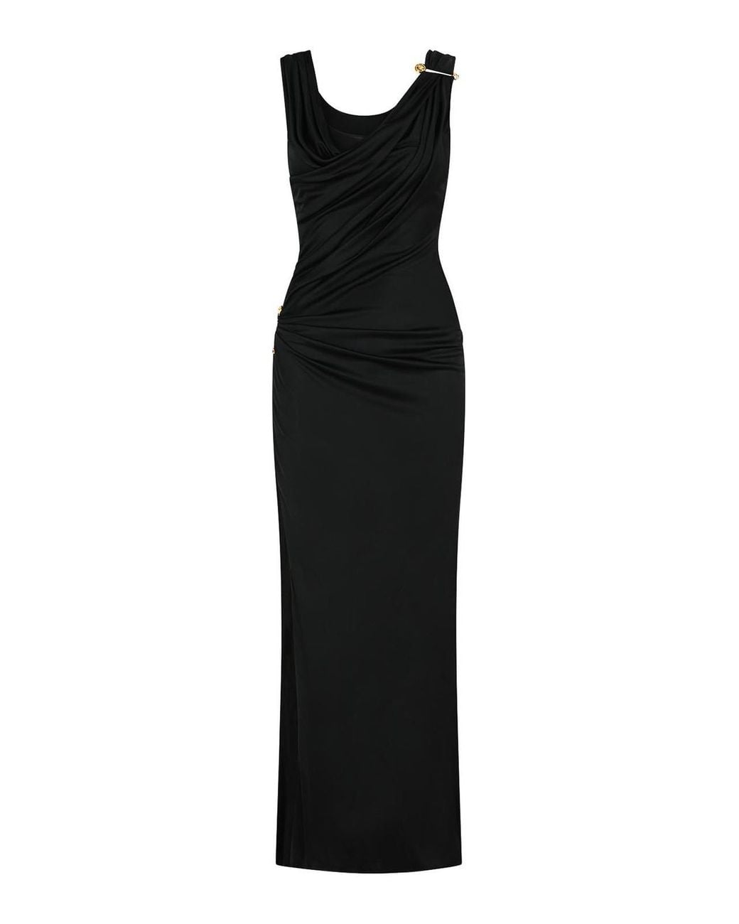 Versace Black Viscose Dress