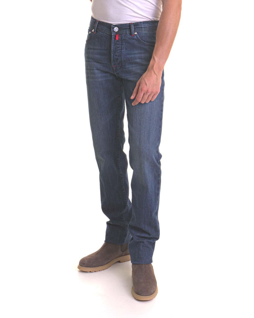Vaqueros Rectos Kiton de hombre de color Blue