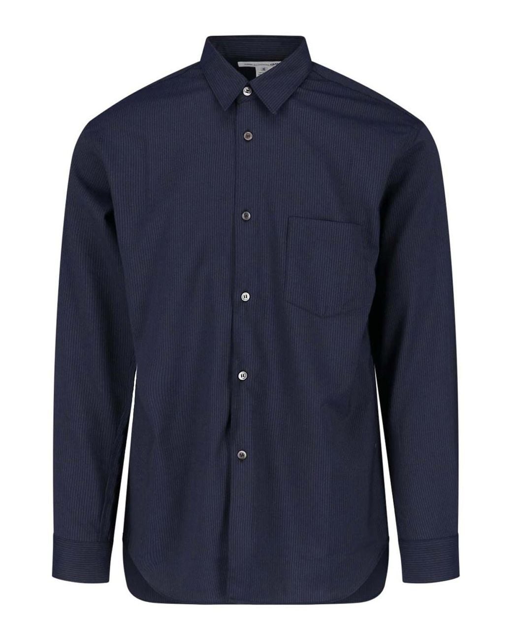 Comme des Garçons Blue Wool Blend Shirt for men