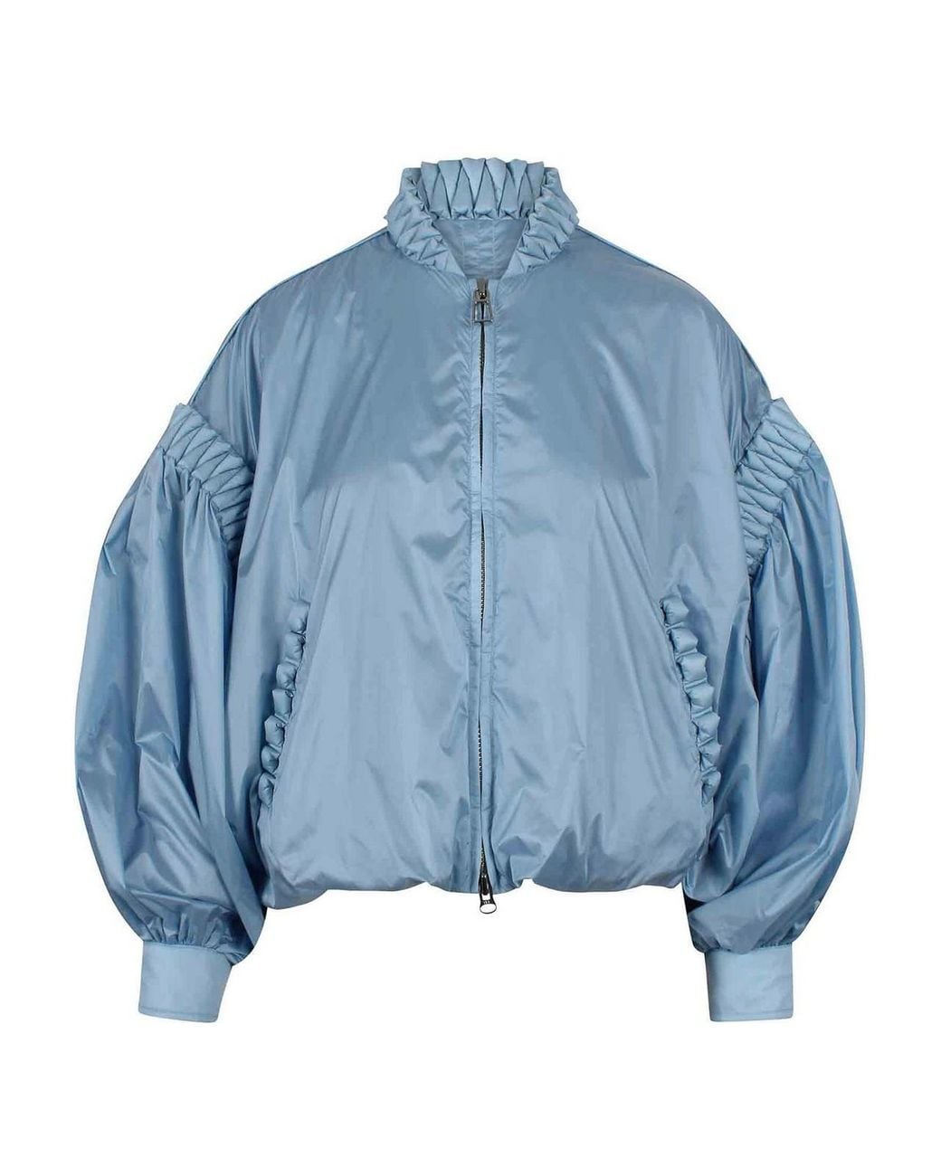 RAXXY Blue Jacket With Puff Sleeves