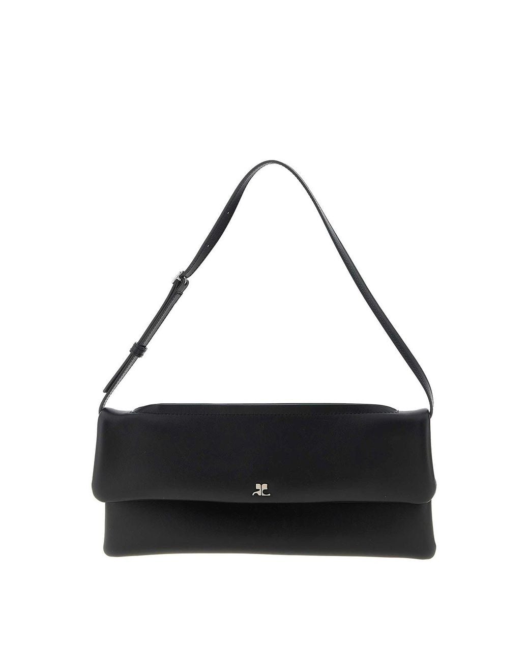 Courreges Black Wrist Clutch