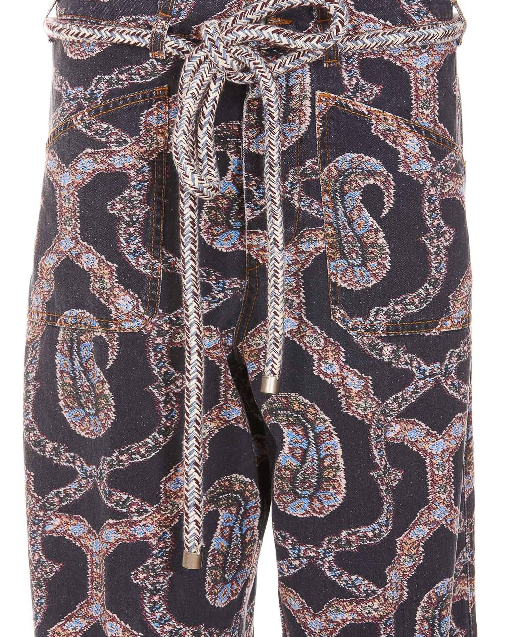 Etro Gray Cotton Pants