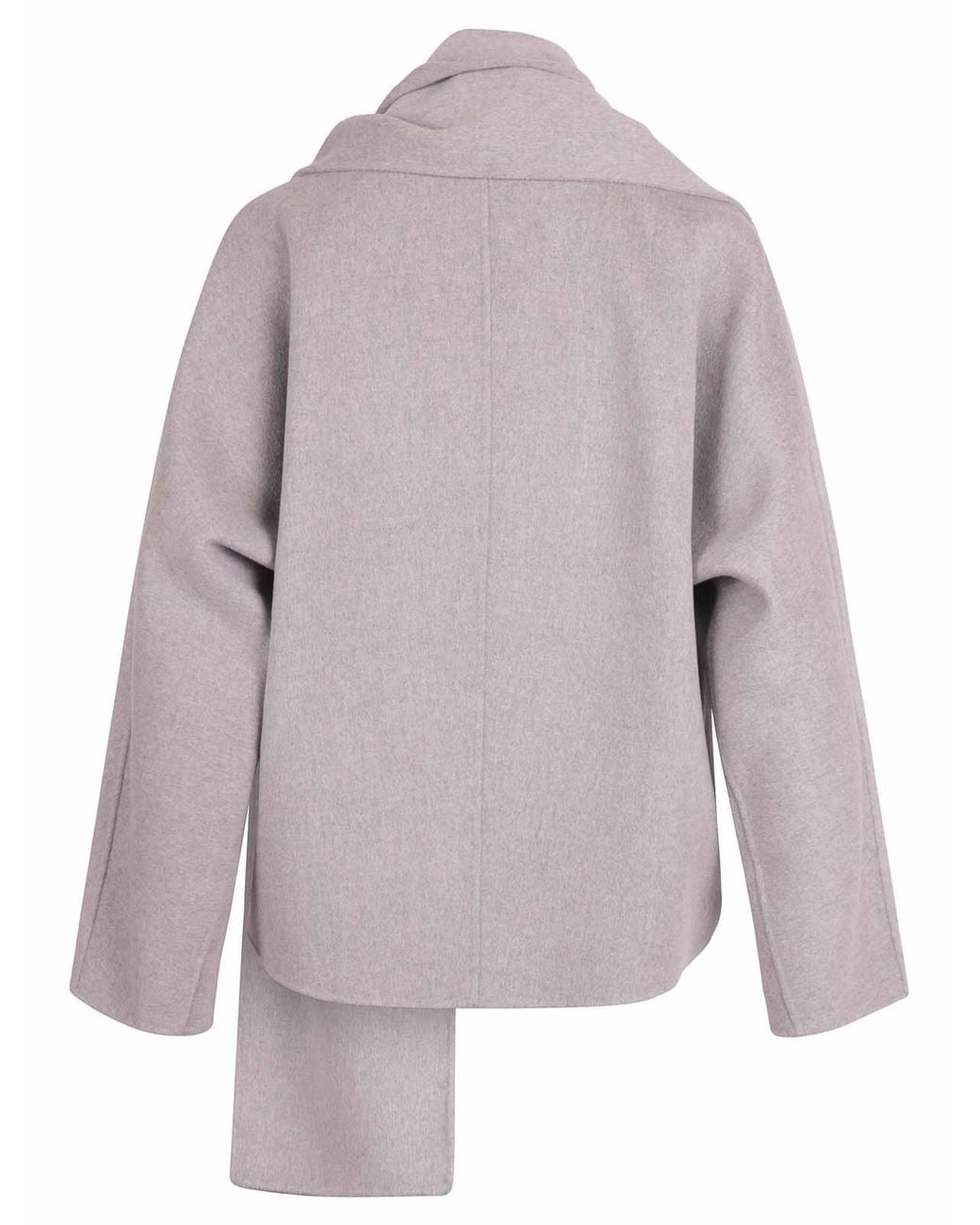 Max Mara Gray Midi Wool Coat