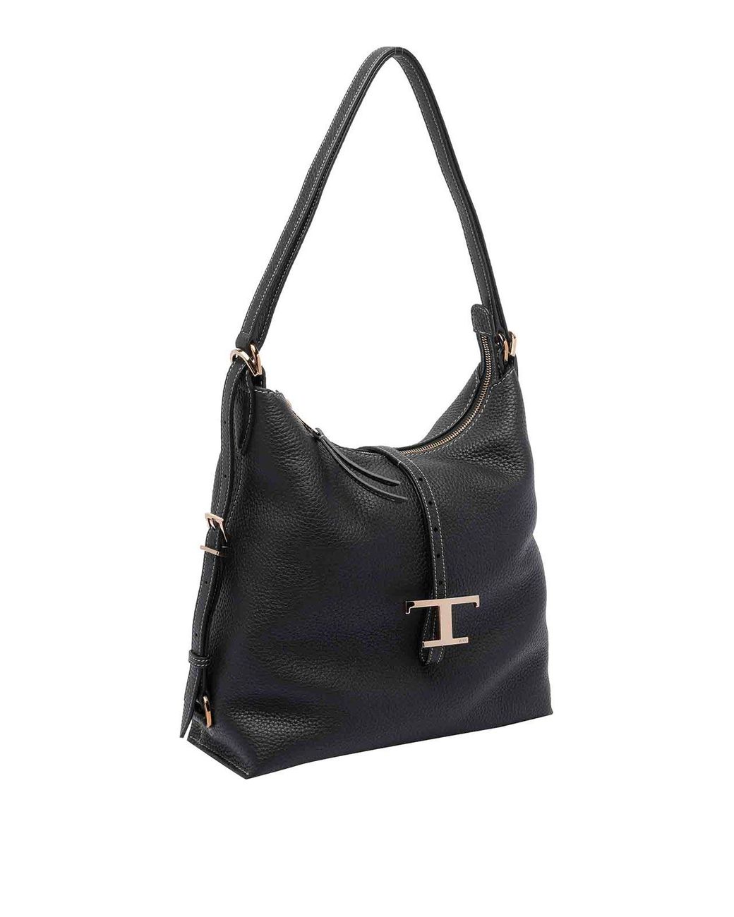 Tod's Black T Timeless Shoulder Bag