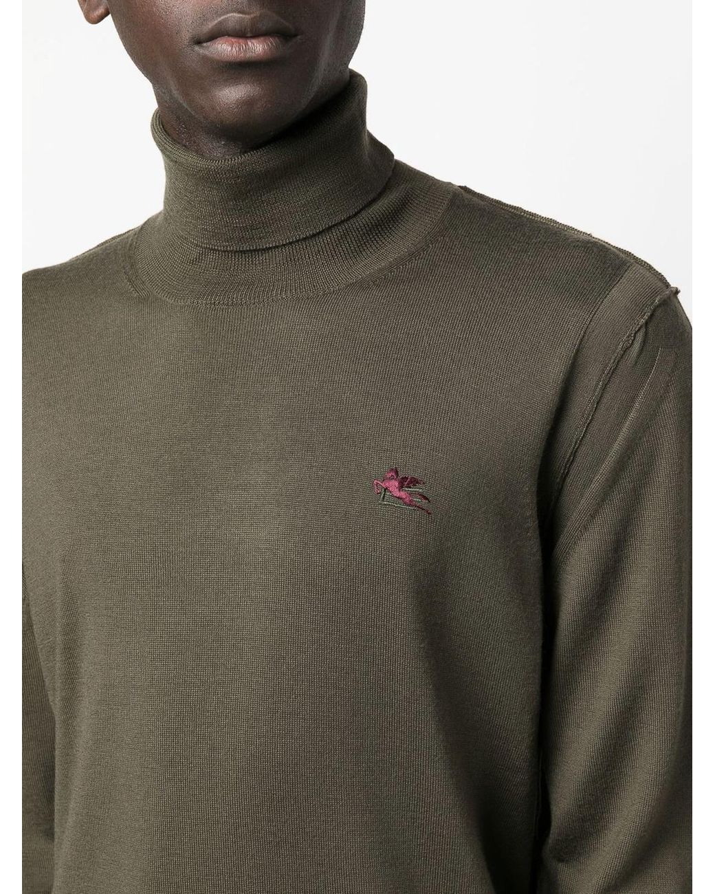 Etro Green Crew Necks for men