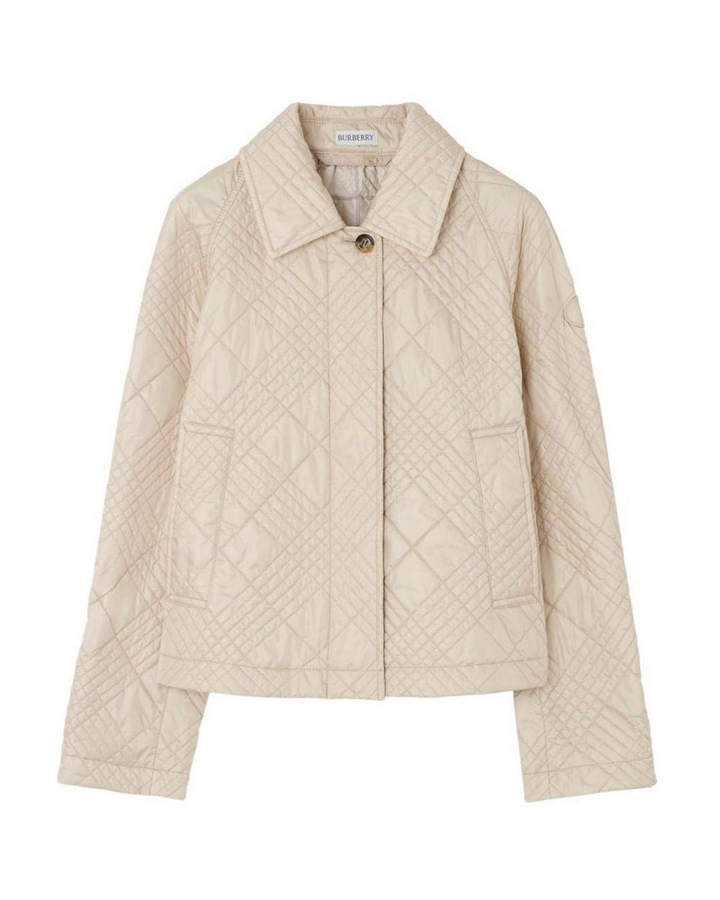 Burberry Natural Nylon Quilted Jacket