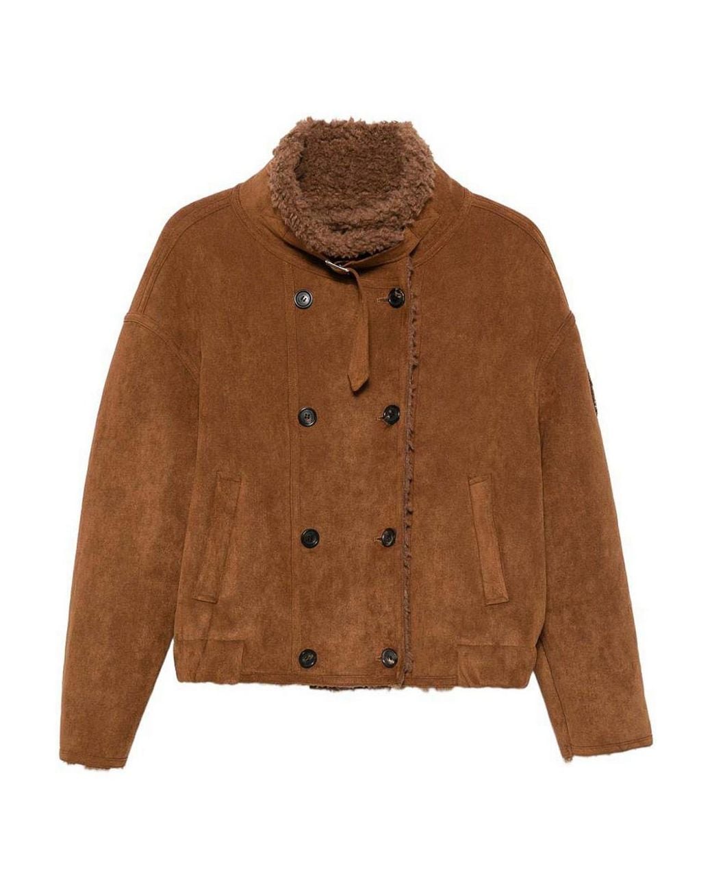 Ermanno Scervino Brown Short Coat