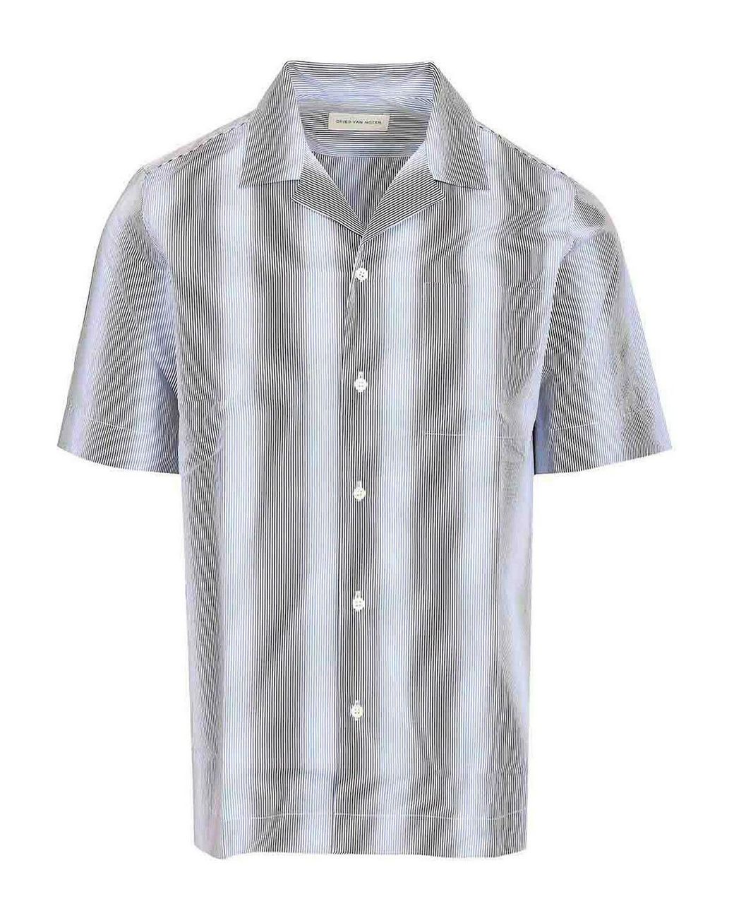 Dries Van Noten Gray Carltone Shirt for men