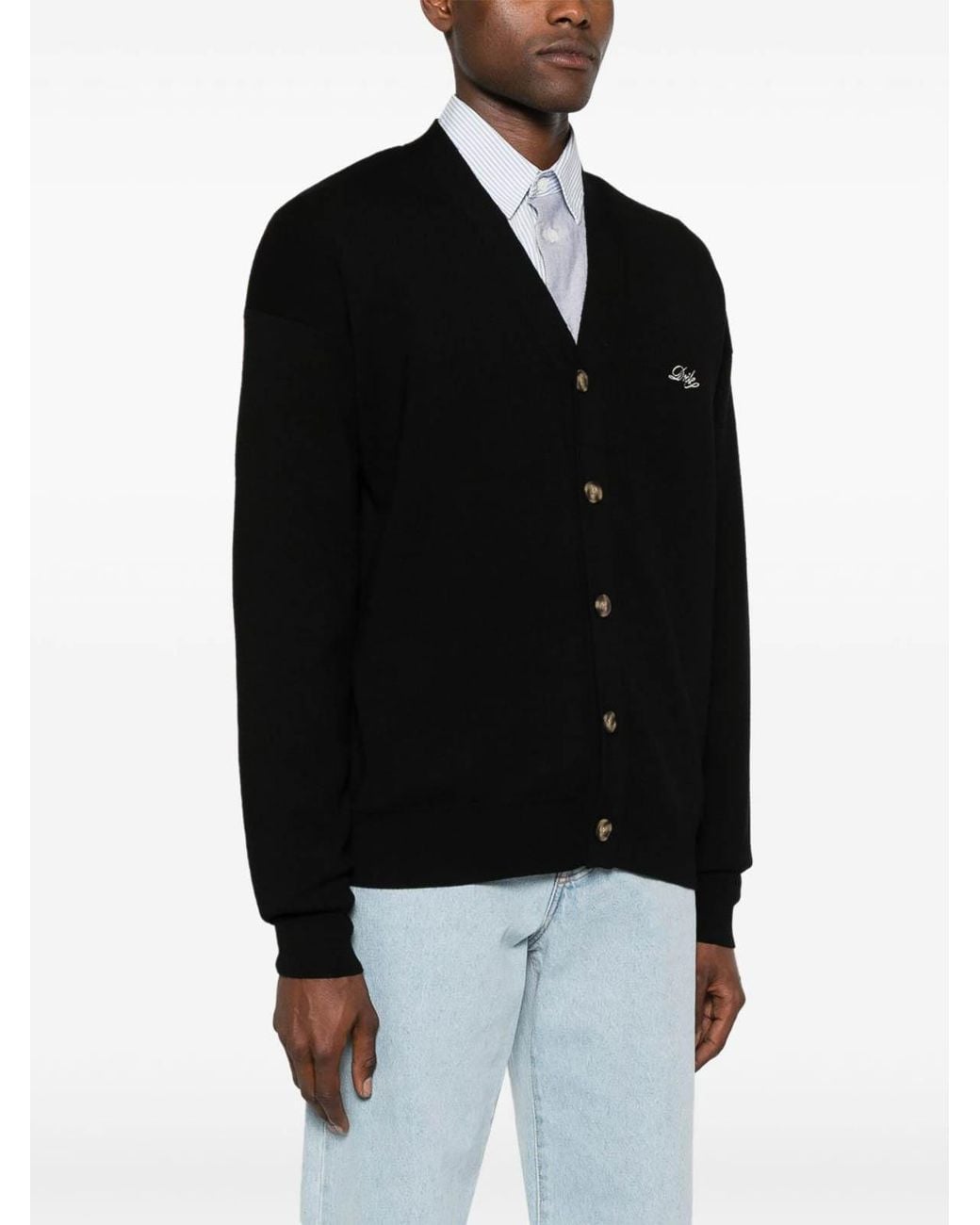 Drole de Monsieur Black Top Le Cardigan Drle for men