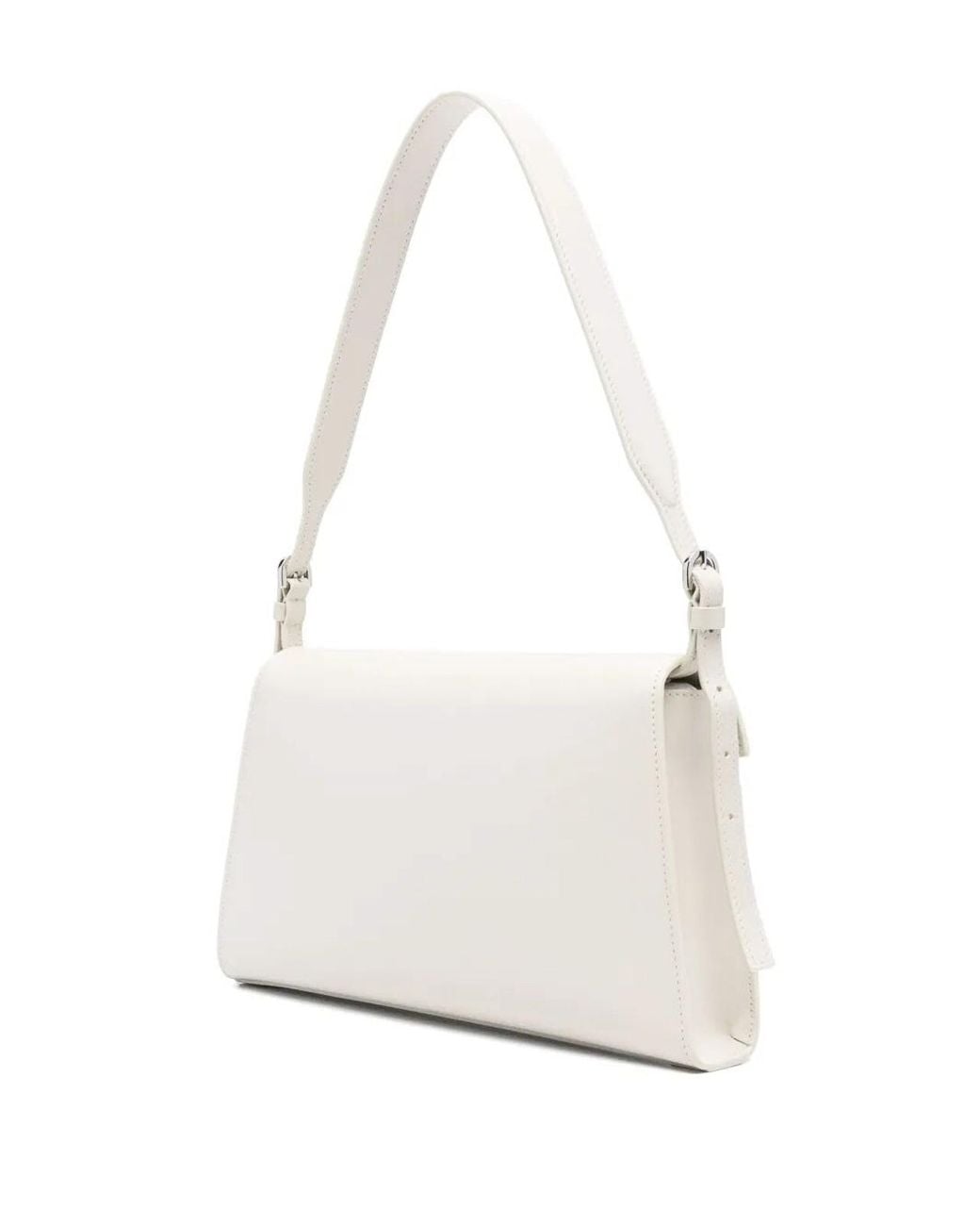 SAVETTE White Symmetry Shoulder Bag