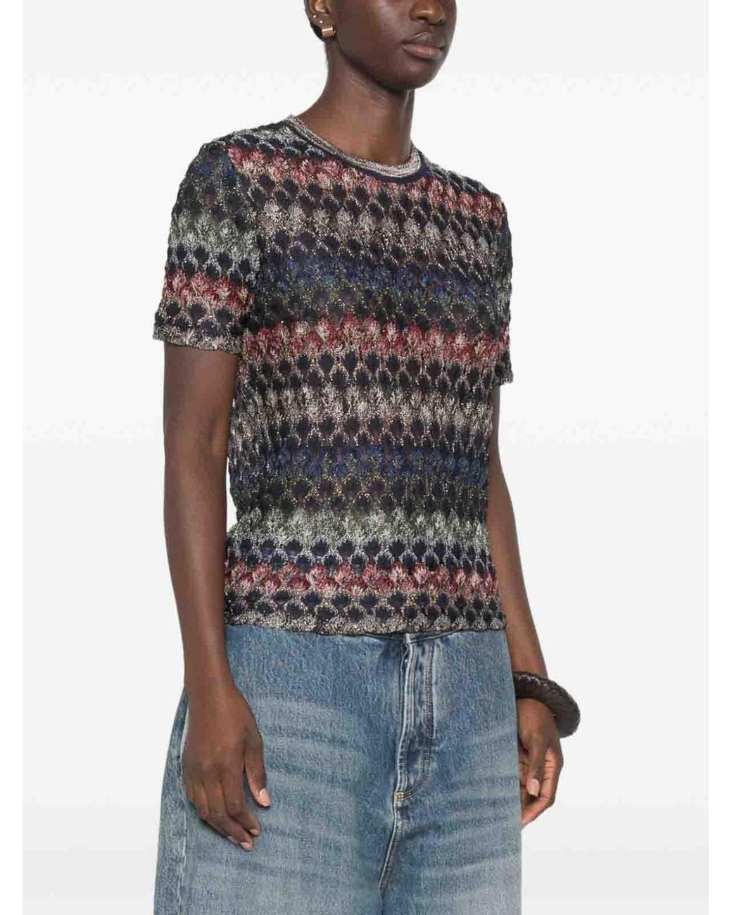 Missoni Gray Viscose-Blend Sweater