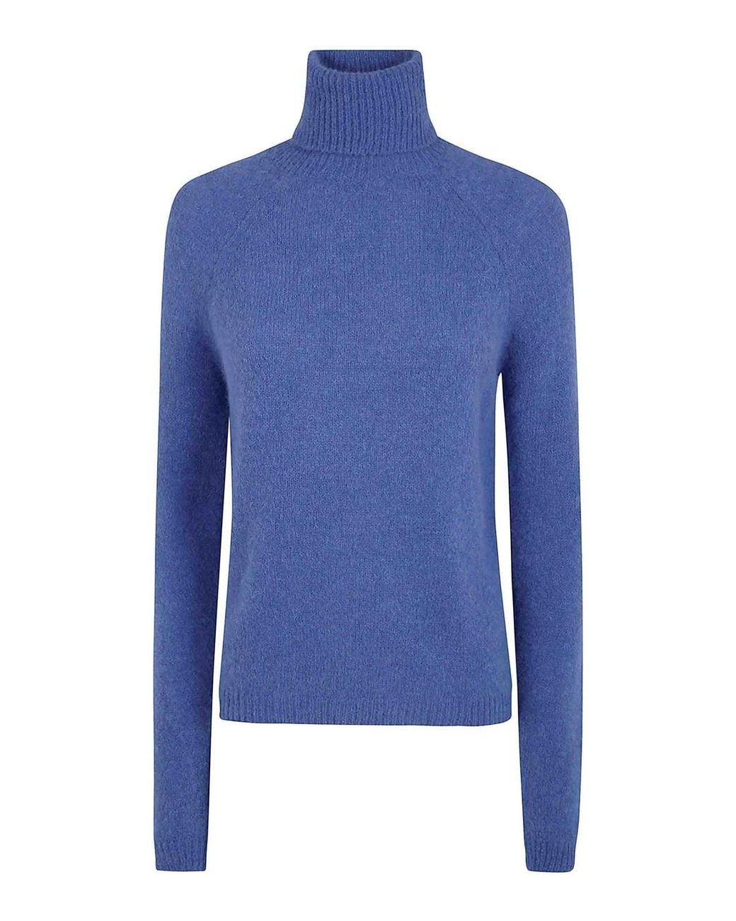 Base London Blue Turtle Neck Sweater
